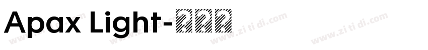 Apax Light字体转换